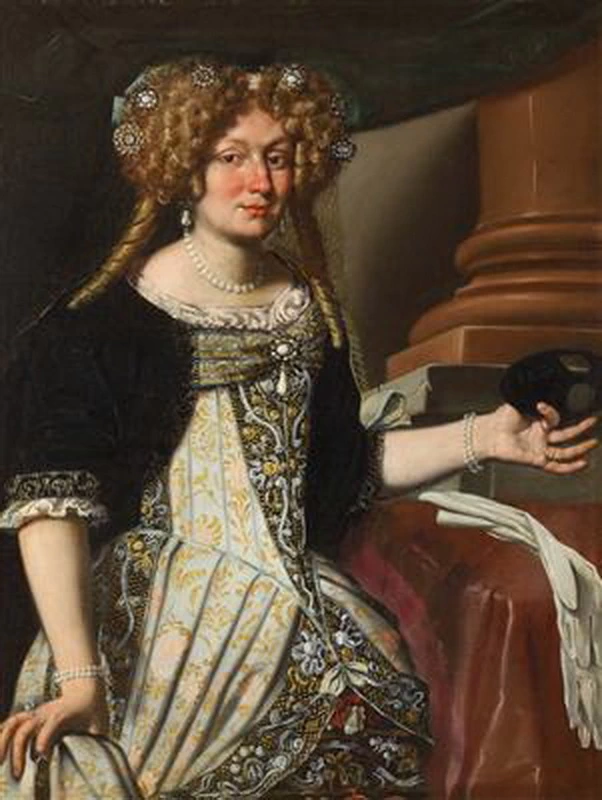 Il giovane - Ritratto di nobildonna con collana di perle